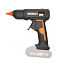 Клеевой пистолет WORX WX045.9, 20V, щеточный, без АКБ и ЗУ