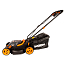 Газонокосилка WORX WG779E.1, 40V, 34 см, щеточная, с 2xАКБ 4 А/ч и двойным ЗУ