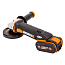 Угловая шлифмашина  WORX WX803, 20V, 125 мм, щеточная, с 2xАКБ (2 А/ч и 4 А/ч) и ЗУ + кейс