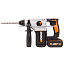Перфоратор  WORX WX392, 2,2 Дж, 20V, щеточный, с 2xАКБ 4 А/ч и ЗУ + кейс