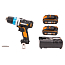 Дрель-шуруповерт  WORX AiDrill WX178.1, 20V, щеточная, с 2xАКБ 2 А/ч и ЗУ + кейс