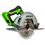 Пила циркулярная  Greenworks GD24CS, 185 мм, 24V, бесщеточная, 2 А/ч и 2 А ЗУ