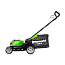 Газонокосилка Greenworks G40LM41K2, 40V, 41 см, щеточная, с АКБ 2 А/ч и ЗУ