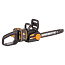 Пила цепная  WORX NITRO WG385E, 40V, 40 см, бесщеточная, с 2xАКБ 4 А/ч и ЗУ + коробка