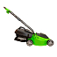 Газонокосилка Greenworks GLM1232, 220V, 1200 Вт, 33 см, щеточная