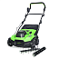 Аэратор-скарификатор Greenworks GD40SC38IIK4, 40V, бесщеточный, с 5 А/ч АКБ и ЗУ