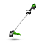 Триммер Greenworks GD60LTK2, 60V, 40 см, бесщеточный, c АКБ 2 А/ч и ЗУ