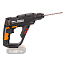 Перфоратор  WORX H3 WX390.9, 1,2 Дж, 20V, щеточный, без АКБ и ЗУ