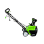 Снегоуборщик электрический Greenworks GST1851, 1800W, 51 см