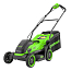 Газонокосилка Greenworks GD40LM361K2, 40V, 36 см, c АКБ 2 А/ч и ЗУ 2А