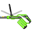 Триммер Greenworks 40V G40LT331, 33 см, с АКБ 2 А.ч и ЗУ