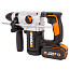 Перфоратор  WORX WX392, 2,2 Дж, 20V, щеточный, с 2xАКБ 4 А/ч и ЗУ + кейс