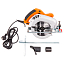 Пила дисковая электрическая WORX WX425, 160 мм, 220V, 1200 Вт, щеточная