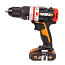 Дрель-шуруповерт  WORX WX354, 20V, ударная, бесщеточная, с 2xАКБ 2 А/ч и ЗУ + кейс