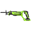Пила сабельная Greenworks GPT-BLRS-1K2, 24V, бесщеточная, c АКБ 5 А/ч и ЗУ 2А