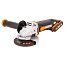 Угловая шлифмашина  WORX WX800, 20V, 115 мм, щеточная, с 2xАКБ 2 А/ч и ЗУ + кейс