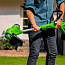 Триммер  Greenworks G24LT28, 24V, 30,5 см, щеточный, без АКБ и ЗУ