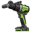 Дрель-шуруповерт Greenworks GD24DD140, 24V, ударная, бесщеточная, 5 А/ч АКБ и 2А ЗУ