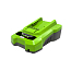 Цепная пила Greenworks 40V GD40CS18K4, 40 см, до 1,8 КВТ, с АКБ 4 А.ч и ЗУ