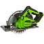 Пила циркулярная  Greenworks GD24CS, 185 мм, 24V, бесщеточная, 2 А/ч и 2 А ЗУ