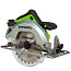 Пила циркулярная  Greenworks GD24CS, 185 мм, 24V, бесщеточная, 2 А/ч и 2 А ЗУ