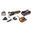 Реноватор  WORX WX678, 20V, щеточный, с АКБ 2 А/ч и ЗУ + кейс