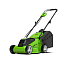 Газонокосилка Greenworks G24LM33K2, 24V, 33 см, щеточная, c АКБ 2 А/ч и ЗУ