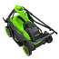 Газонокосилка Greenworks GD40LM361K2, 40V, 36 см, c АКБ 2 А/ч и ЗУ 2А