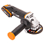 Угловая шлифмашина  WORX WX800, 20V, 115 мм, щеточная, с 2xАКБ 2 А/ч и ЗУ + кейс