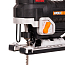Лобзик WORX WX542, 20V, бесщеточный, с АКБ 2 А/ч и ЗУ 2А