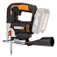 Лобзик  WORX W543.9, 20V, щеточный, без АКБ и ЗУ + коробка
