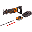 Пила сабельная  WORX WX500, 20V, щеточная, с АКБ 2 А/ч и ЗУ + сумка