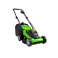 Газонокосилка Greenworks G24LM33K2, 24V, 33 см, щеточная, c АКБ 2 А/ч и ЗУ
